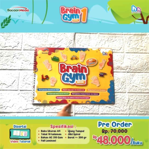 Buku Aktivitas Anak | Brain Gym Book Vol 1 dan 2 | Satuan | Bacaan Media