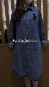 DRESS JEANS JUMBO / TUNIK JUMBO (UKURAN SESUAI KETERANGAN PADA GAMBAR )