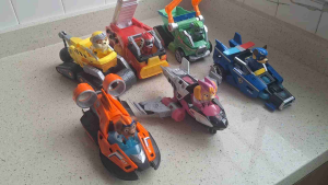 Paw Patrol The Mighty Movie Toy with Skye ChaseMarshall Rocky Rubble Zuma Mighty Pups with light and sound