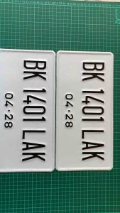 PLAT JDM FONT UNIVERSAL UKURAN 16X33CM