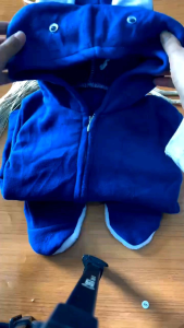 TEBAL LEMBUT Jaket bayi jumper slepsuit panda 3-9 bulan