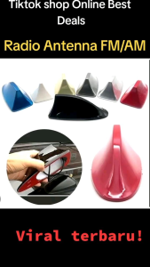 Car Shark Fin Radio Antenna AM FM Roof Top AERIAL PROTON PERODUA HONDA TOYOTA aero MYVI PERSONA AXIA ALZA BEZZA CITY shark fin aero antenna oem after market antenna shark fin car radio antenna bumbung kereta