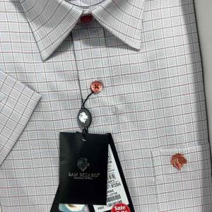 Áo SM ngắn tay lai ngang San sciaro sản phẩm cao cấp của viettien )(4P0071)