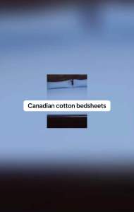 FABRIC Smooth & Thick CANADIAN Cotton Bed Sheet with Fitted Garter