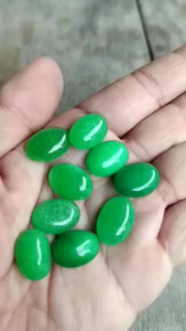 Batu Akik Giok Taiwan Natural 18x13 mm