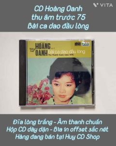 Đĩa CD Hoàng Oanh thu âm trước 75 - Nhạc vàng trữ tình Bolero - Đĩa lòng Trắng