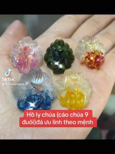 Mặt dây chuyền hồ ly chúa may mắn tình duyên đá ưu linh Vip hàng đẹp sang