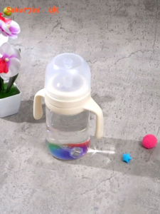 Sakumini Rainbow Botol Minum Sedotan Training Sippy Straw Cup Anak Anti Tumpah Gravity Ball