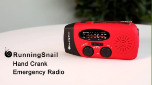 Radio fm/am tenaga engkol tanggan dengan senter