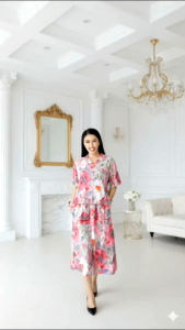 Yutabie - Stelan Rok  Wanita Motif Rayon Premium Busui Friendly Kancing - Oneset Terbaru