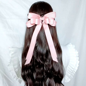 SeeYou โบว์ริบบิ้นติดผม งาน4 ชั้น ผ้ากรอส ฟูใหญ่หางยาว เอาให้เด่นเห็นกันแต่ไกล