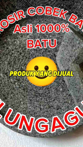 Cobek Batu Asli UK 18 cm Bergaransi