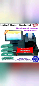 Paket mesin kasir android untuk toko cafe resto dan usaha lain