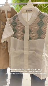 BabyShopIndonesia Setelan Baju Koko Anak Import Murah Setelan Baju Koko Putih Ketupat Celana Panjang Jeans Anak Import Murah Putih Bordir Ketupat