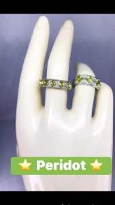 NATURAL PERIDOT RING ( Stone of vitality and strenght )