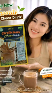 Cirelicious Choco Drink with Chlorella Ginkgo Biloba Spirulina and Guto Kola - Superfood Formula - All Natural - 10 Sachet Per Pouch