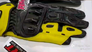 SARUNG TANGAN PANJANG FULL KULIT MODEL JARI BEBEK RACING & TOURING LEATHER GLOVES MINI GP ROAD RACE