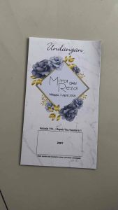 Blangko Undangan Kosong Pernikahan Erba Simple Murah