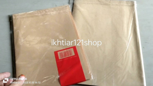 1 Pack Isi 10 Lembar Sampul Buku Cokelat Kwarto Samson Tebal Polos