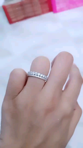 cincin listring mp 2 brs mp kecil & mp sedang/perak asli silver 925 lapis emas