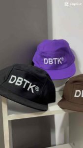 Flat Brimmed Five Panel Cap (embroidered)