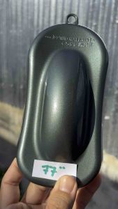 สีซามูไร สีเขียวอมดำ เขียวดำ เบอร์ 77** เขียวเมทัลลิค เขียวเมท สีสเปรย์ซามูไร สีพ่นรถ ซ่อมสีรถ สีพ่นล้อ samurai paint