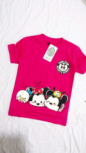 KFS 29 Baju Anak Perempuan | Kaos Anak Perempuan Karakter Tsum Tsum Lucu