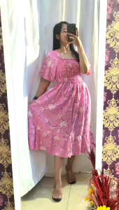 Dress/daster Starla Suju Daster Kerut Dada Super Jumbo Ld150cm daster rayon solo muat BB 100kg