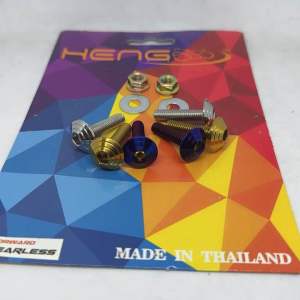 Heng Plate Number Bolts with FREE Nut and Washer (SOLD BY PAIR)