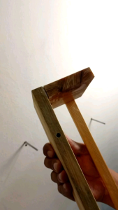 Rak Ambalan Dinding Aesthetik Kayu jati belanda