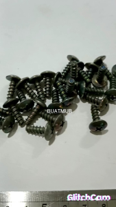 Baut Body Skruk Yamaha 5mm x 12mm Hijau (Paket 25pcs)