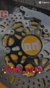 Disc Piringan Cakram Depan 220MM plus Breket Kaliper Standar Honda Beat Scoopy Vario 110 Vario 125 Vario 150 dll