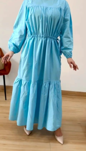 [VEMODE] DRESS MAXI POLOS PESTA CASUAL NO BELT 0B3D 3501