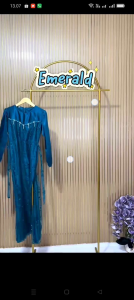 Gamis dewasa terbaru remaja kekinian pesta kondangan mutiara mewah satin Agatha