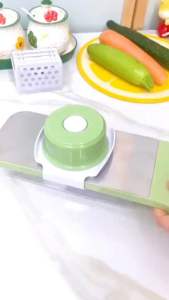 Slicer Multifunction Vegetable Fruits Chopper Food Cutter Graters Adjustable With Hand Guard