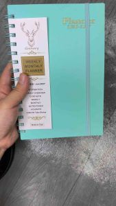 【SG Instock】Year2026 18month PP Cover A5 Planner Notebook Elastic Band Weekly Monthly Schedule Spiral Coil Notebook