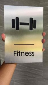 ป้ายส่วนกลาง ป้ายติดหน้าห้อง วัสดุสแตนเลส