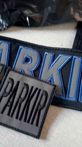 Logo Atribut Rompi PARKIR Bordir Sudah Pakai Perekat