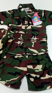 ชุดทหารเด็กเนื้อผ้าดีสินค้าไทย ชุดทหารไอ้ไข่ พร้อมหมวก ชุดอาชีพเด็ก สินค้าไทย ขาสั้น ชุดถวายไอ้ไข่ของแท้ เนื้อผ้าใส่สบาย สินค้าโรงงานผลิตเอง product of Thailand