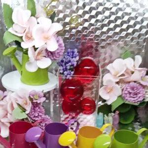 Bình tưới cây bằng sắt phiên bản siêu cute(dùng cắm hoa hoặc trồng sen đá)