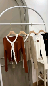 ●ECLAIRE● 043 Cardigan Outer Knit Rajut Lengan Panjang Longsleeves Korea Kasual Modis Logo Corene Import Premium