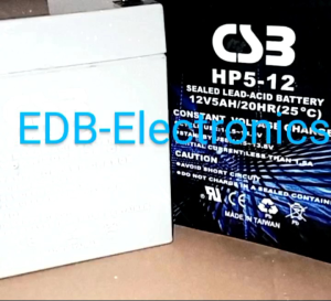 CSB 12V Battery 12V 5AH / 20HR Rechargeable Battery Heavy Duty Made in Taiwan Sealed LEAD ACID Battery