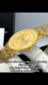 Đồng Hồ Nam C.T.Z size 41mm có lịchmáy pin Nhật kính sapphire chống xước dây thép không rỉ