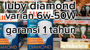 BOHLA LED / LAMPU LED LUBY DIAMOND 5W - 50W EXTRA BUBLE WRAP PAKET 10 BUAH / 10 PCS