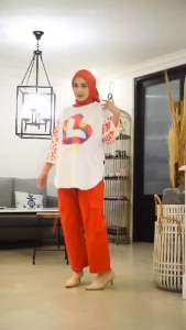 Oneset Semi tunik celana cargo