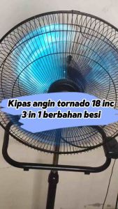 Kipas Besi Tornado  3 in 1 Kipas Jumbo 18 Inch Hemat Daya