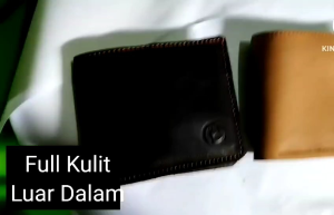 Dompet Pria Kulit Asli Luar dan Dalam / Dompet Pria Lipat Dua Kulit Asli