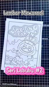 Lembar Mewarnai Seri Labubu - Coloring Paper - iyasayuriart