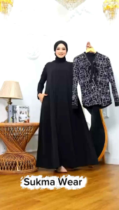 Gamis Outer Saten kualitas super premium/ outer sukmawear / outer lebaran / gamis model terbaru / gamis termurah/ outer elegant cantik