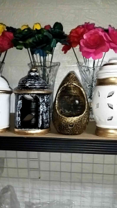 Candle Holder In/Outdoor house display fence or cemetery - Candle inside is not included